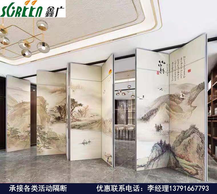 酒店活動隔斷,折疊式活動高隔斷
